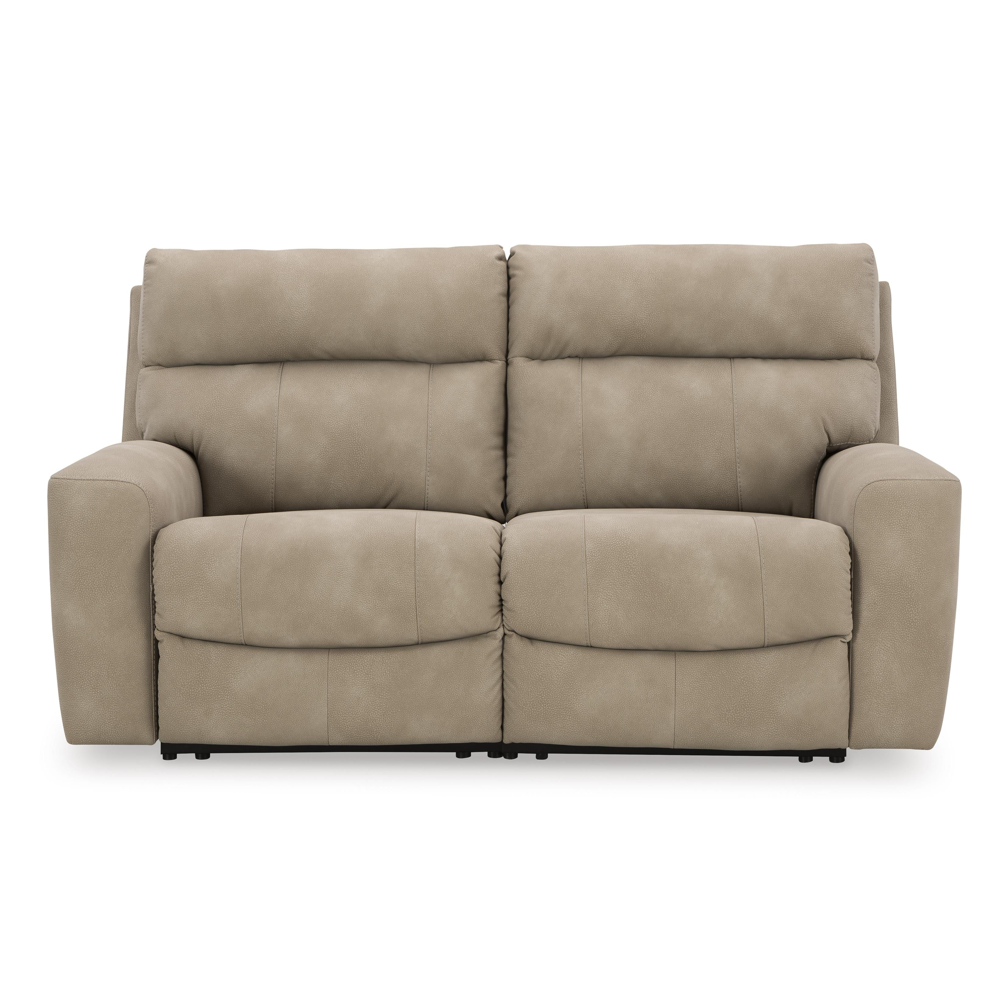 Sand Signature Design by Ashley Next Gen DuraPella Power Reclining Leather Look 2 pc Sectional