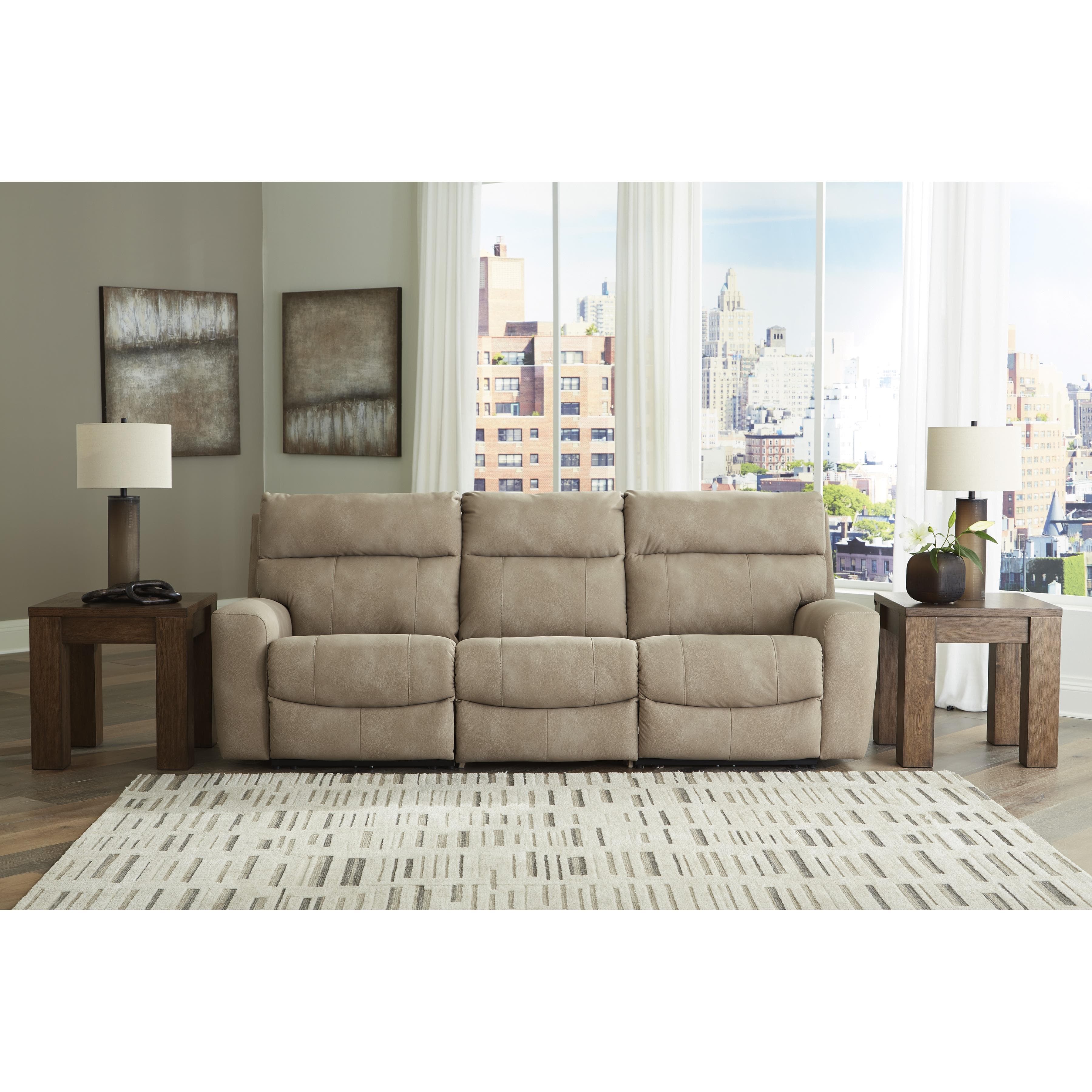 Signature Design by Ashley Next Gen DuraPella Power Reclining Leather Look 3 pc Sectional