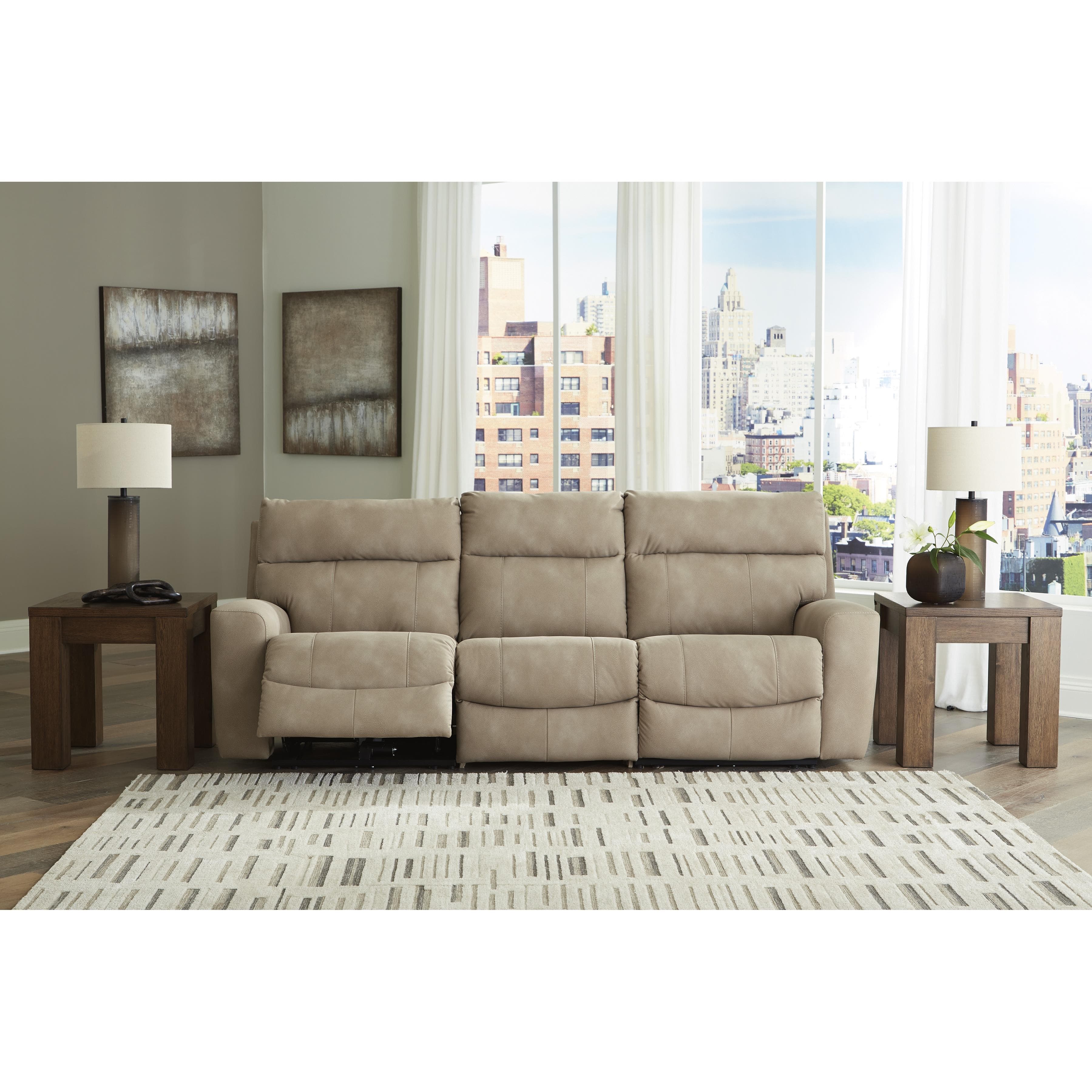 Signature Design by Ashley Next Gen DuraPella Power Reclining Leather Look 3 pc Sectional
