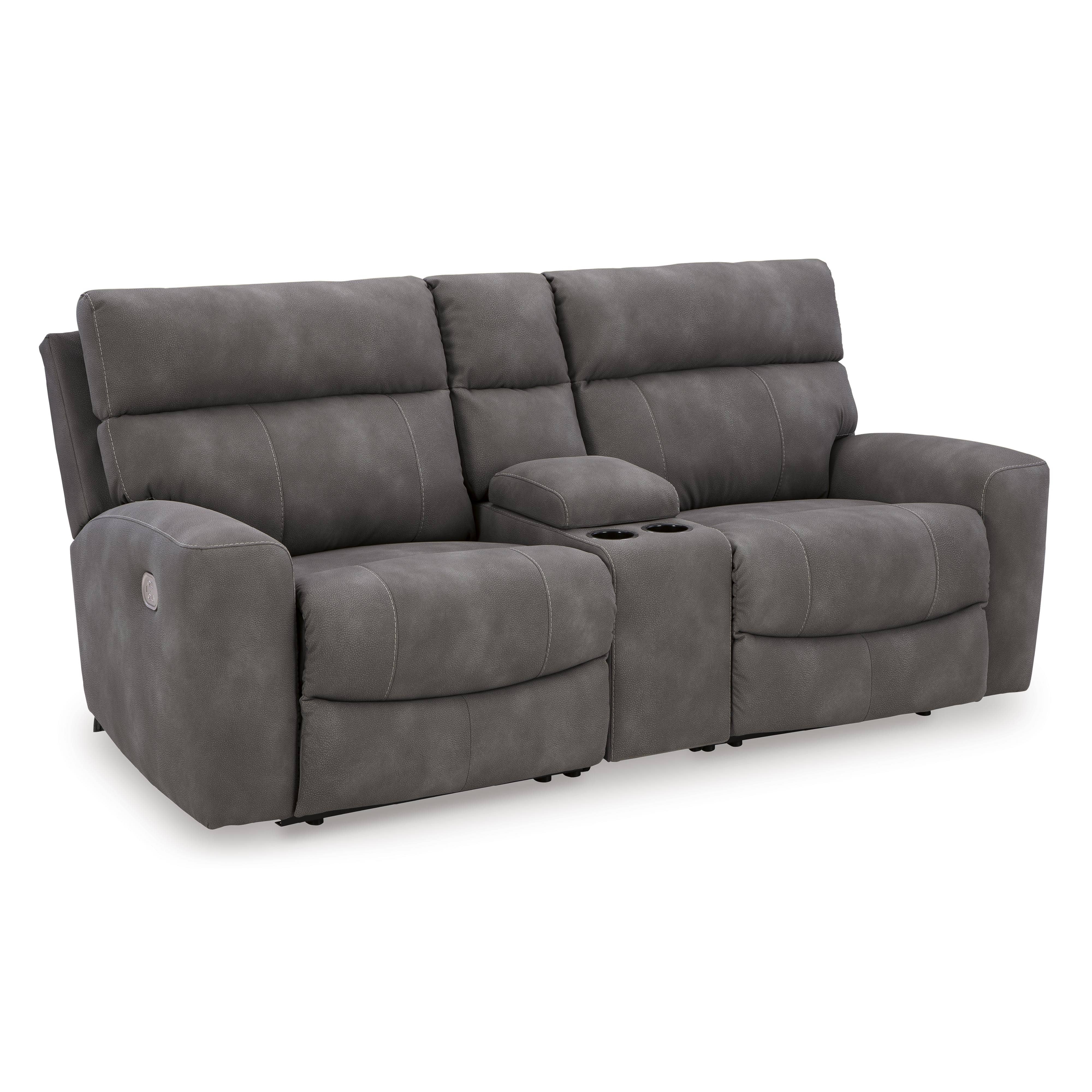 Slate Signature Design by Ashley Next Gen DuraPella Power Reclining Leather Look 3 pc Sectional