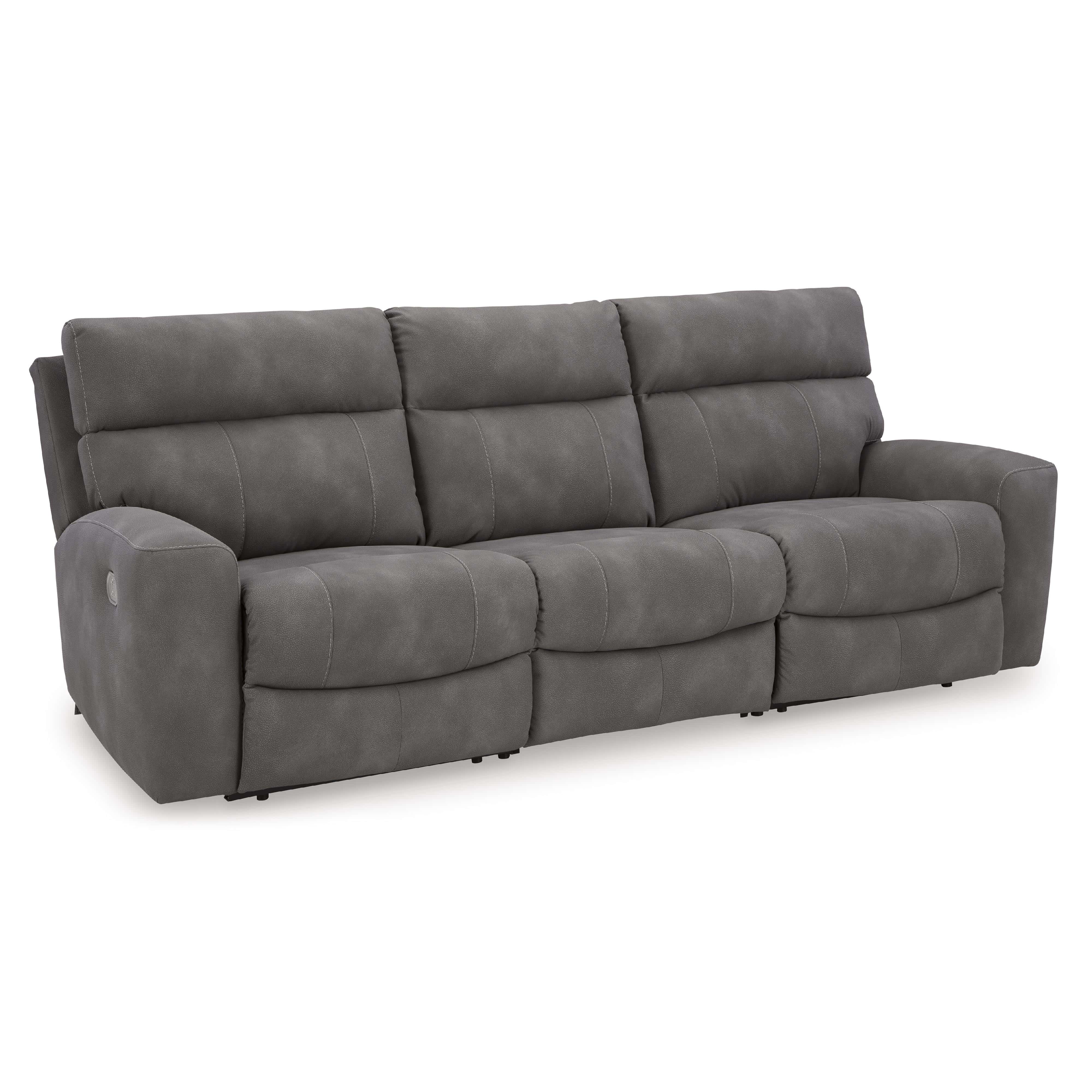 Slate Signature Design by Ashley Next Gen DuraPella Power Reclining Leather Look 3 pc Sectional
