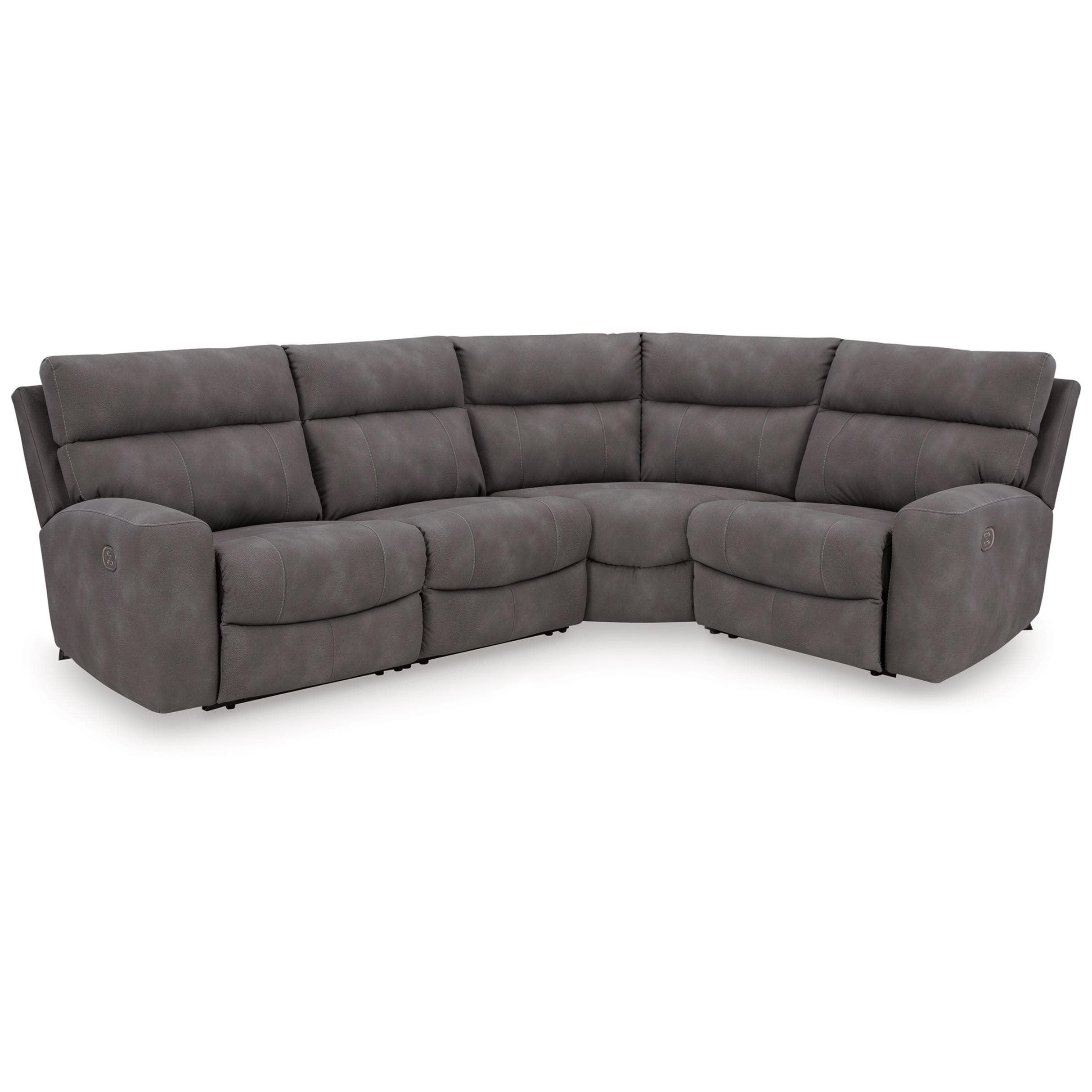 Slate Signature Design by Ashley Next Gen DuraPella Power Reclining Leather Look 4 pc Sectional