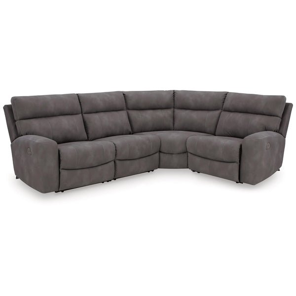 Signature Design by Ashley Next Gen DuraPella Power Reclining Leather Look 4 pc Sectional