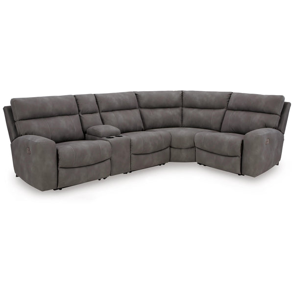 Signature Design by Ashley Next Gen DuraPella Power Reclining Leather Look 5 pc Sectional
