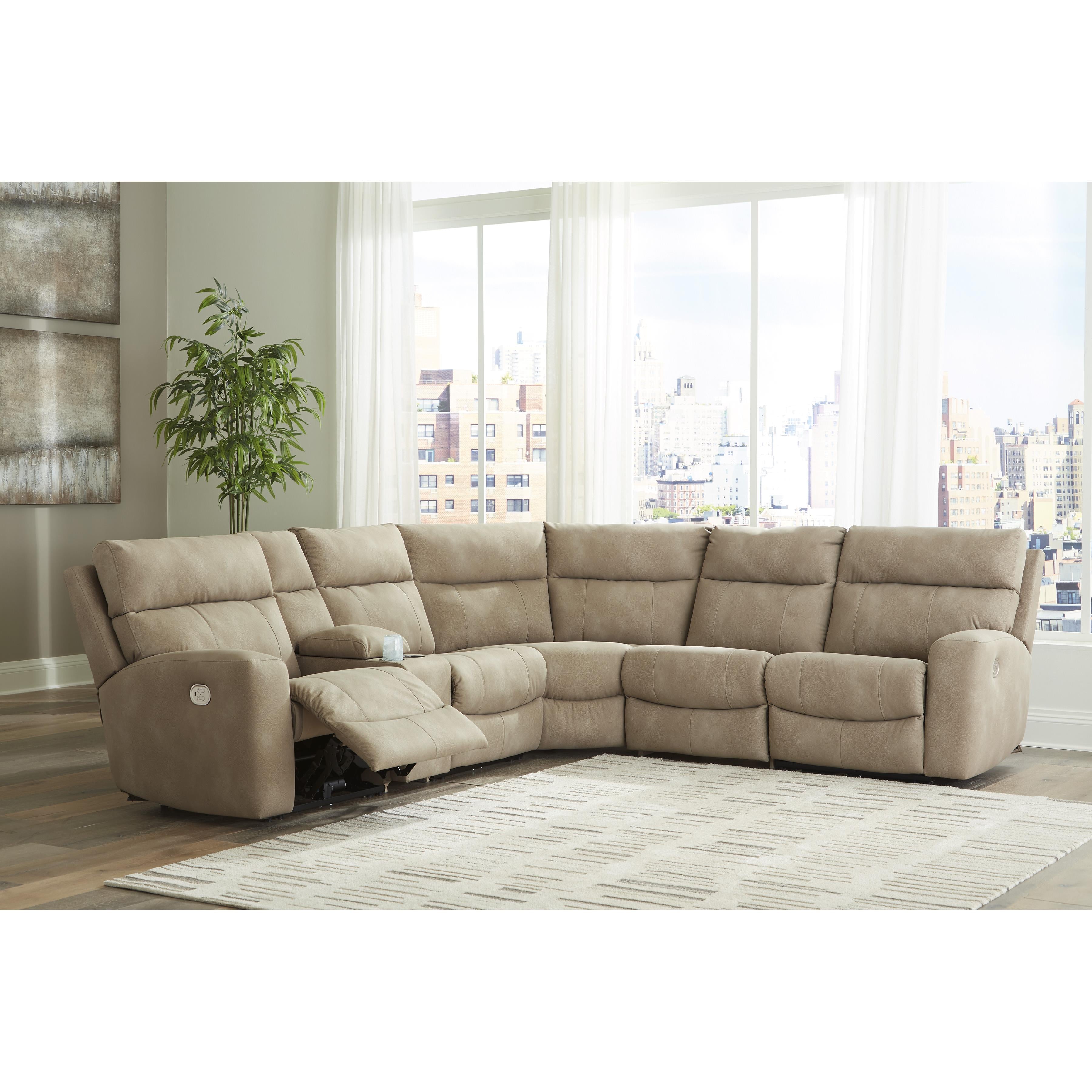 Signature Design by Ashley Next Gen DuraPella Power Reclining Leather Look 6 pc Sectional