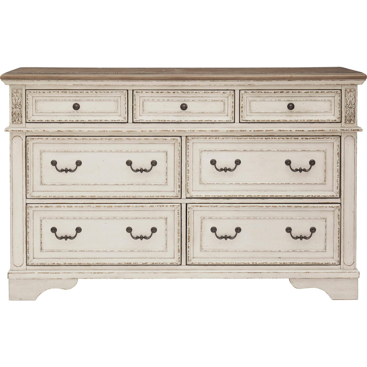 Signature Design by Ashley Realyn B743B30 7 pc Queen Upholstered Panel Bedroom Set