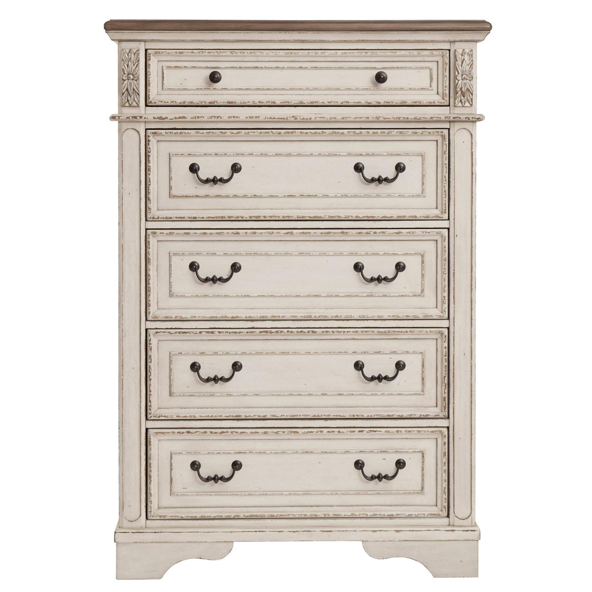 Signature Design by Ashley Realyn B743B30 7 pc Queen Upholstered Panel Bedroom Set