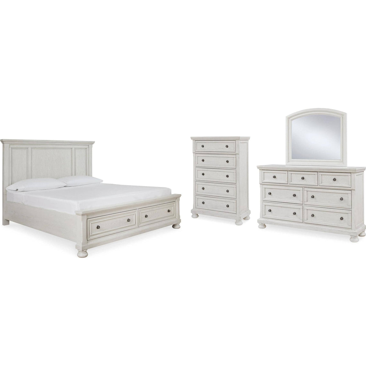 Signature Design by Ashley Robbinsdale B742B27 6 pc Queen Panel Bedroom Set