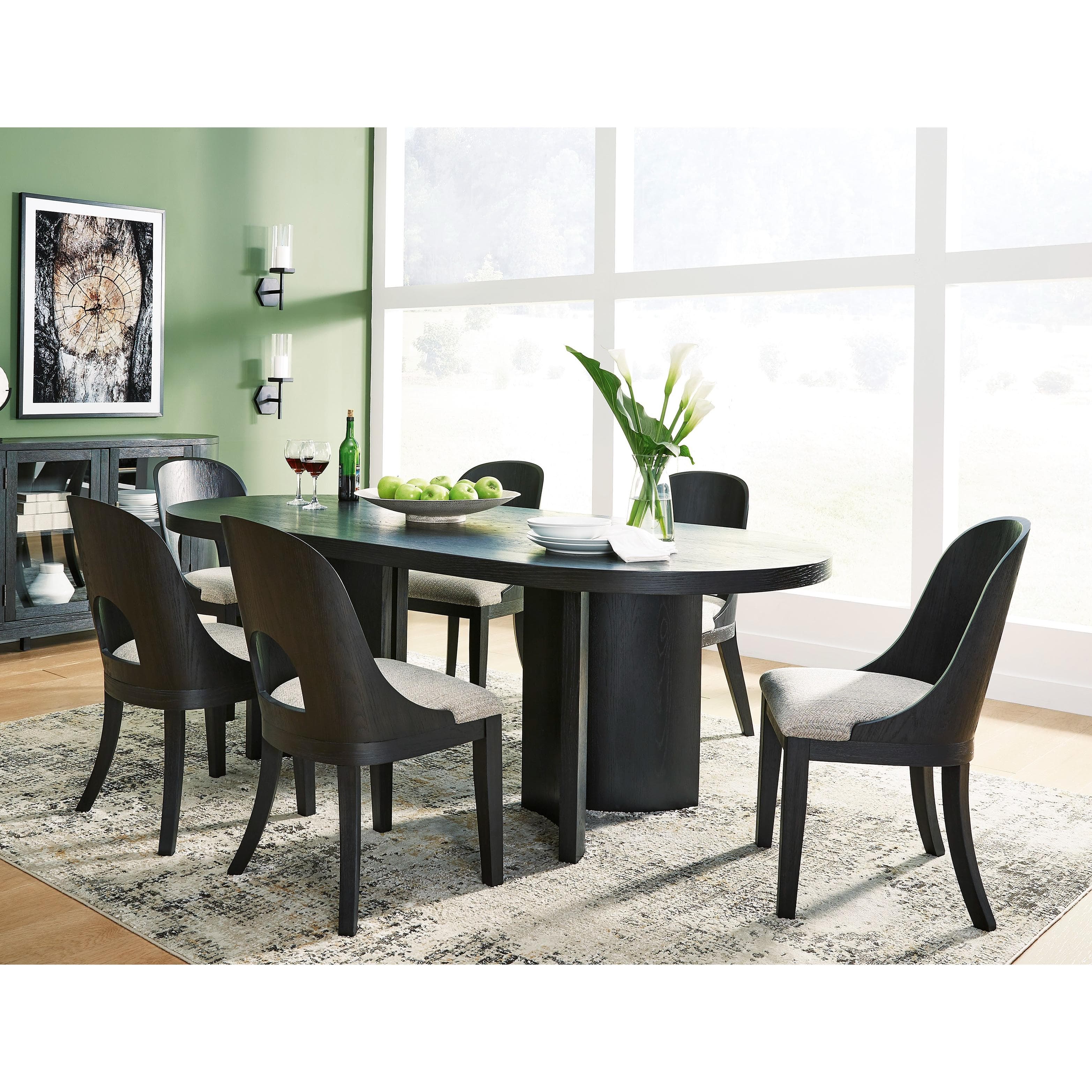 Signature Design by Ashley Rowanbeck D821D4 7 pc Dining Set