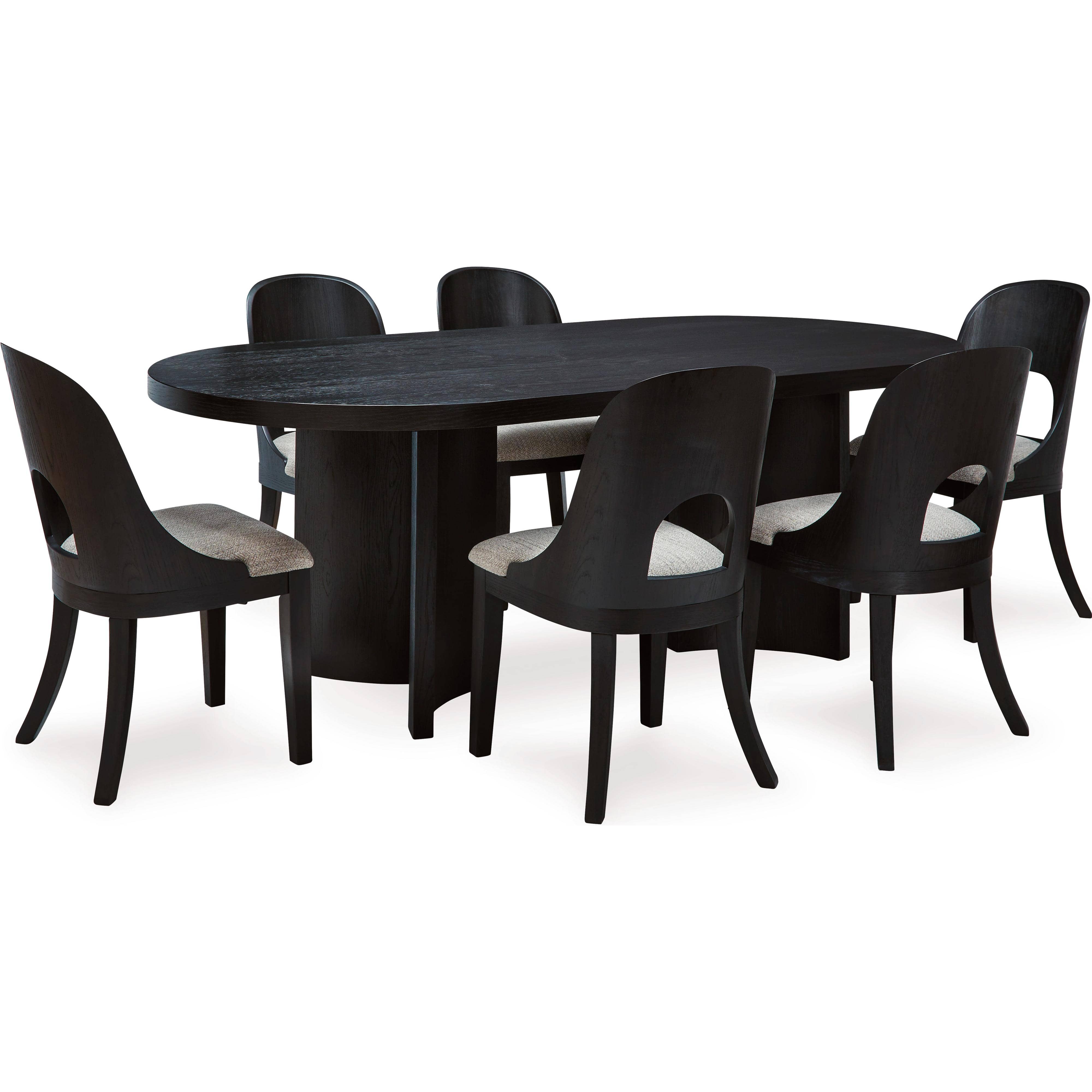 Signature Design by Ashley Rowanbeck D821D4 7 pc Dining Set