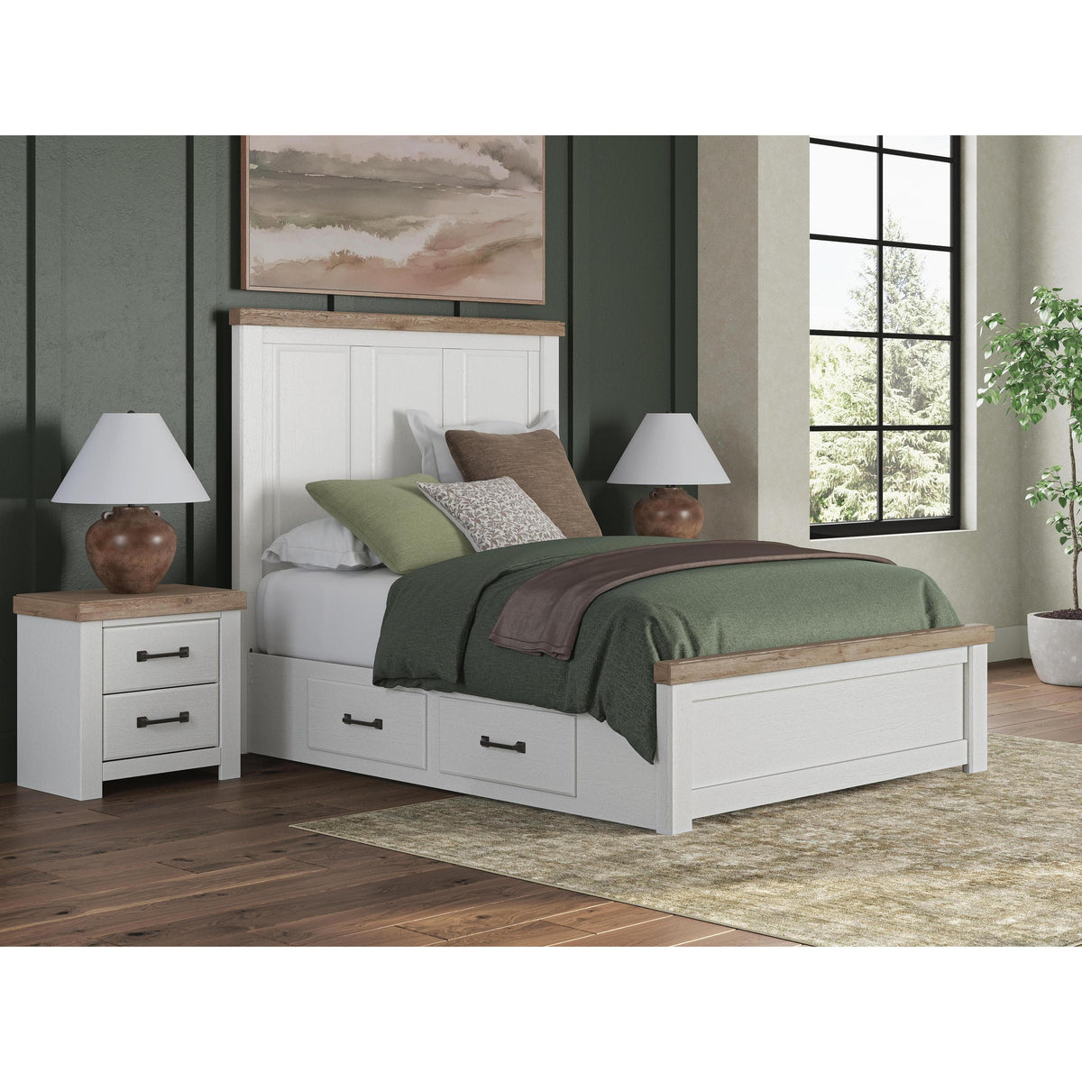 Signature Design by Ashley Savonport B4615 8 pc Queen Panel Storage Bedroom Set
