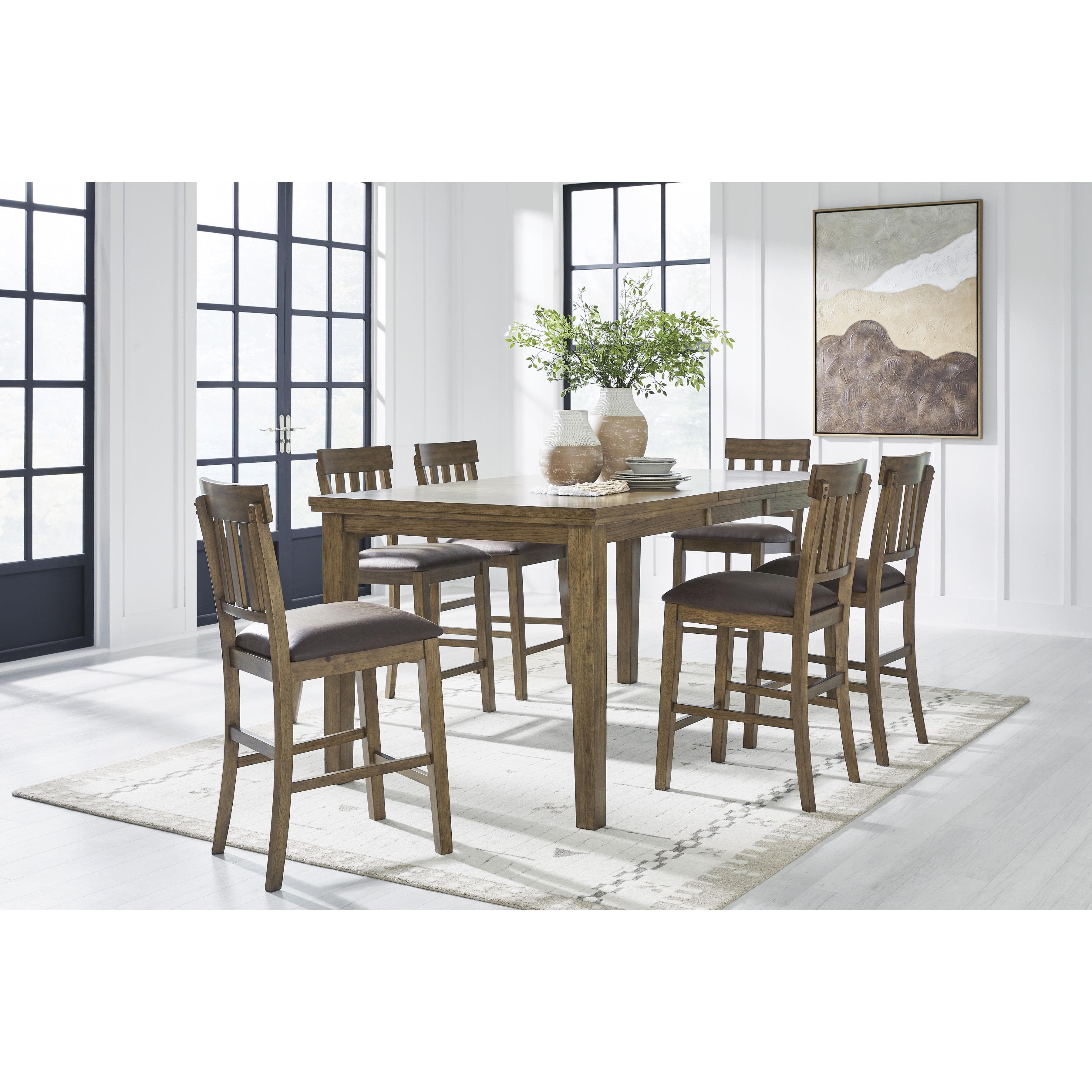 Signature Design by Ashley Urbinforte PCD592 7 pc Counter Height Dining Set
