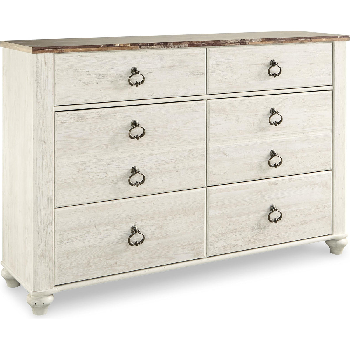 Signature Design by Ashley Willowton B267B55 7 pc Queen Sleigh Bedroom Set