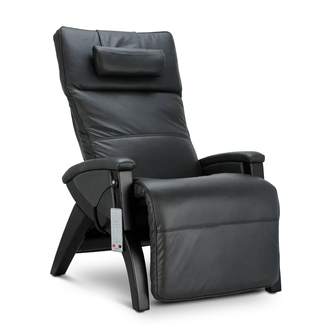 Svago Newton Zero Gravity Recliner-Massage Chair-Svago-Svago Newton Zero Gravity Recliner Grey and Dark Walnut-New Braunfels Mattress Company