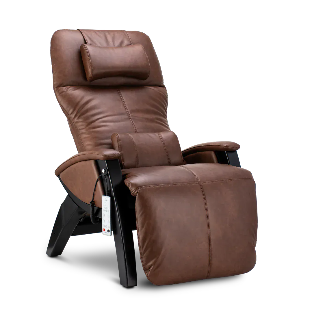Svago ZGR Zero Gravity Recliner-Massage Chair-Svago-Cognac + Black Base-New Braunfels Mattress Company