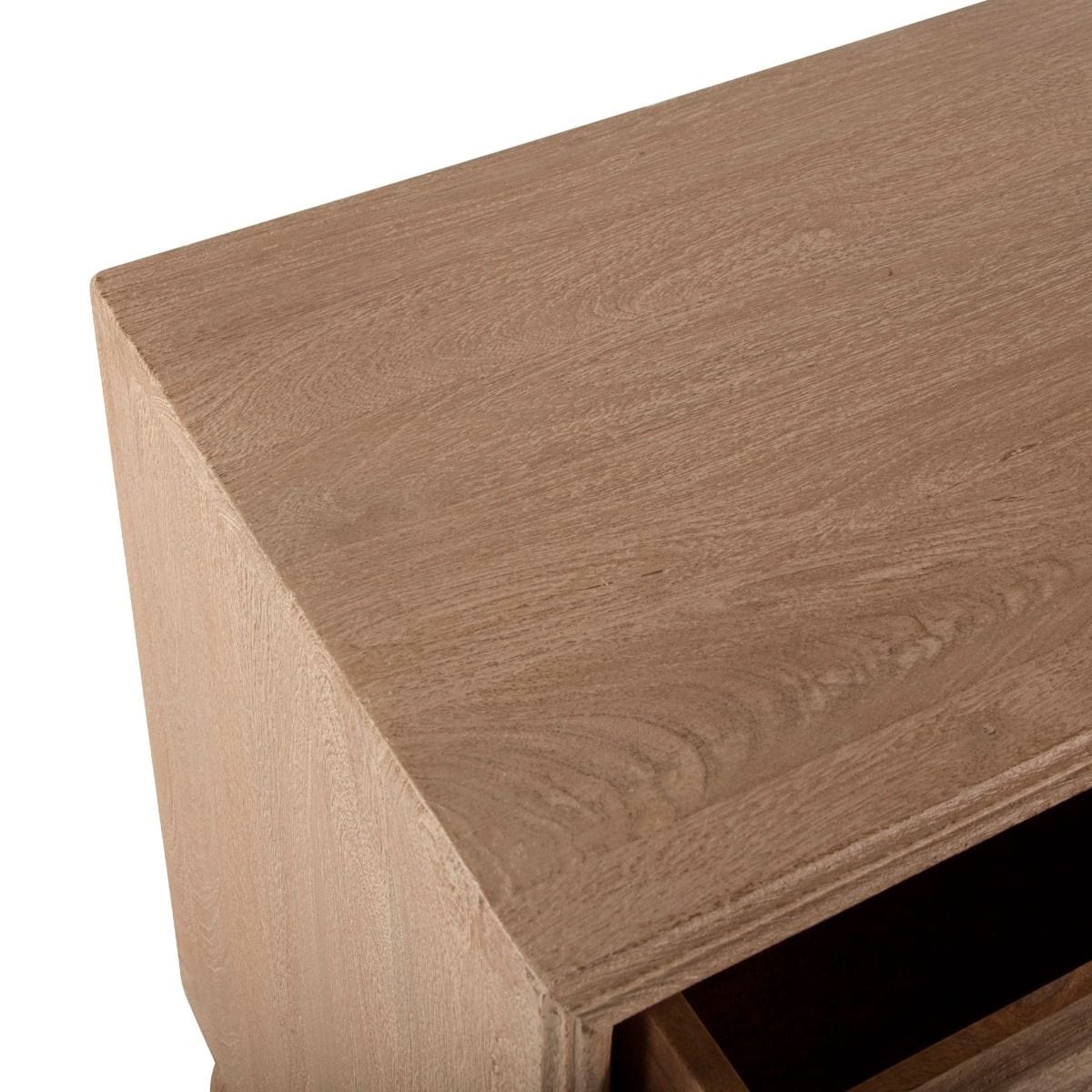 Taj Hand Carved White Washed Nightstand-Nightstand-Home Trends & Design-New Braunfels Mattress Company