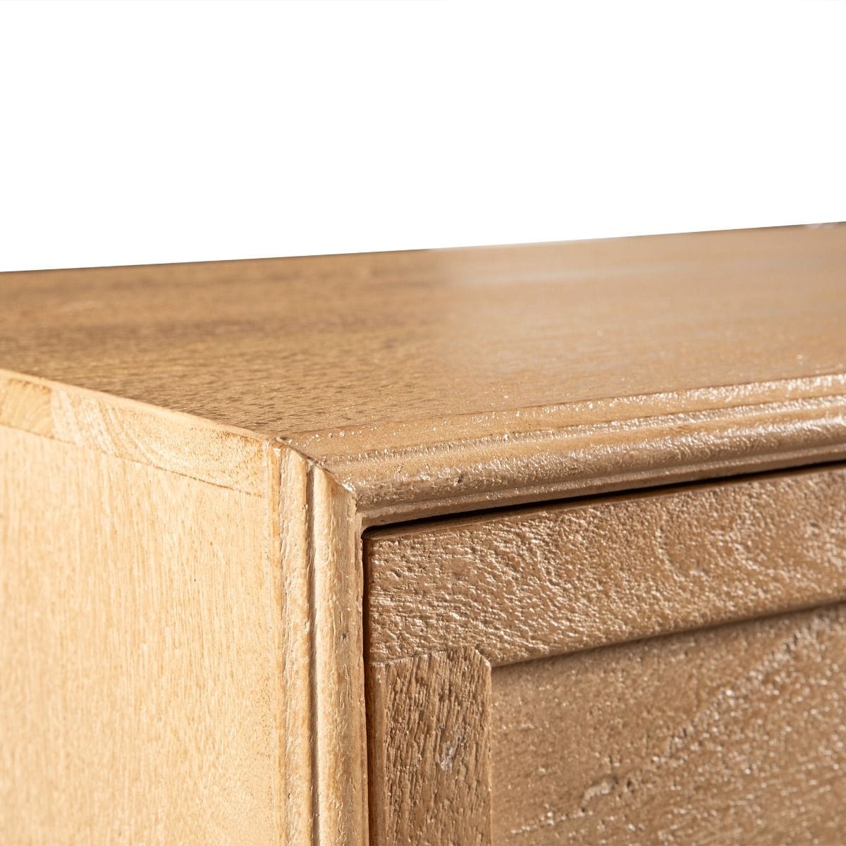 Taj White Washed 3 Drawer Nightstand-Nightstand-Home Trends & Design-New Braunfels Mattress Company