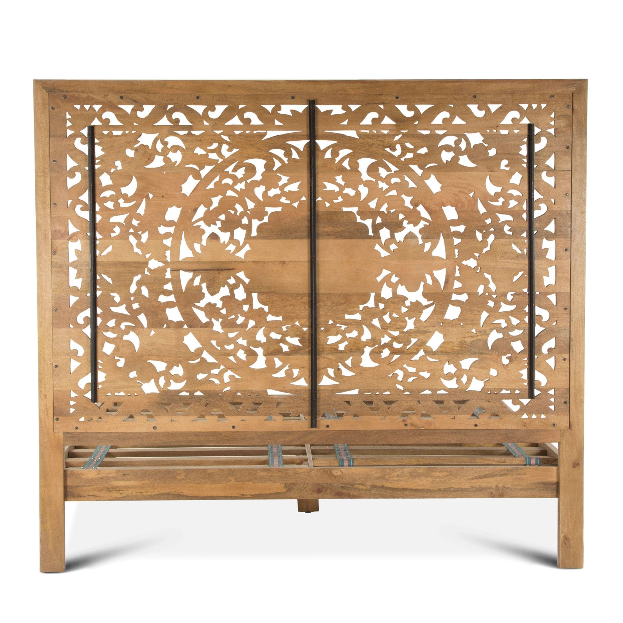 Taj Hand Carved White Washed Bed-Bed-Home Trends & Design-New Braunfels Mattress Company