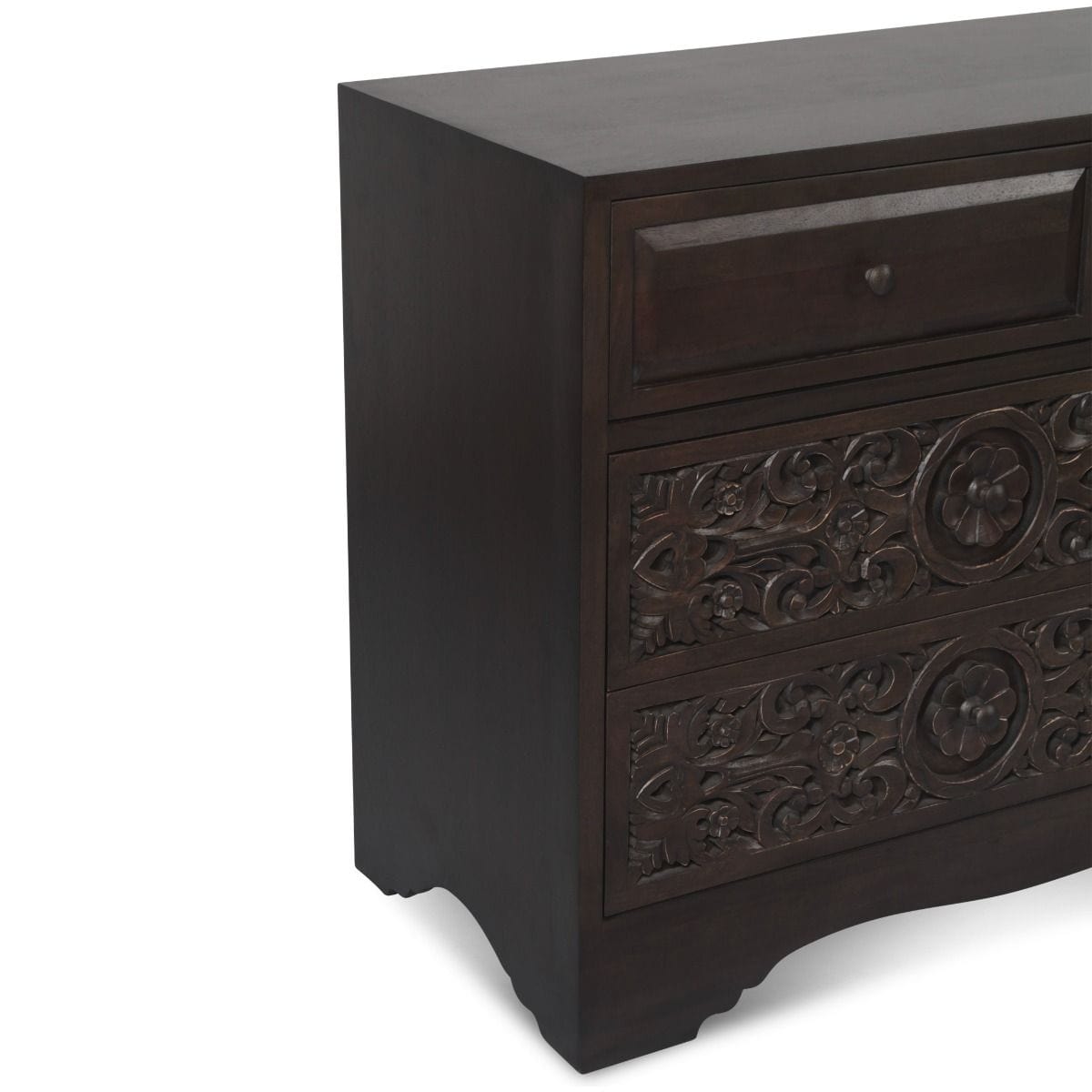 Taj Vintage Brown Dresser With Plinth Base-Dresser-Home Trends & Design-New Braunfels Mattress Company
