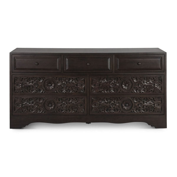 black and tan dresser The Foyland Black / Brown Dresser, Mirror available at Wier Furniture serving Lewistown, MT and surrounding areas