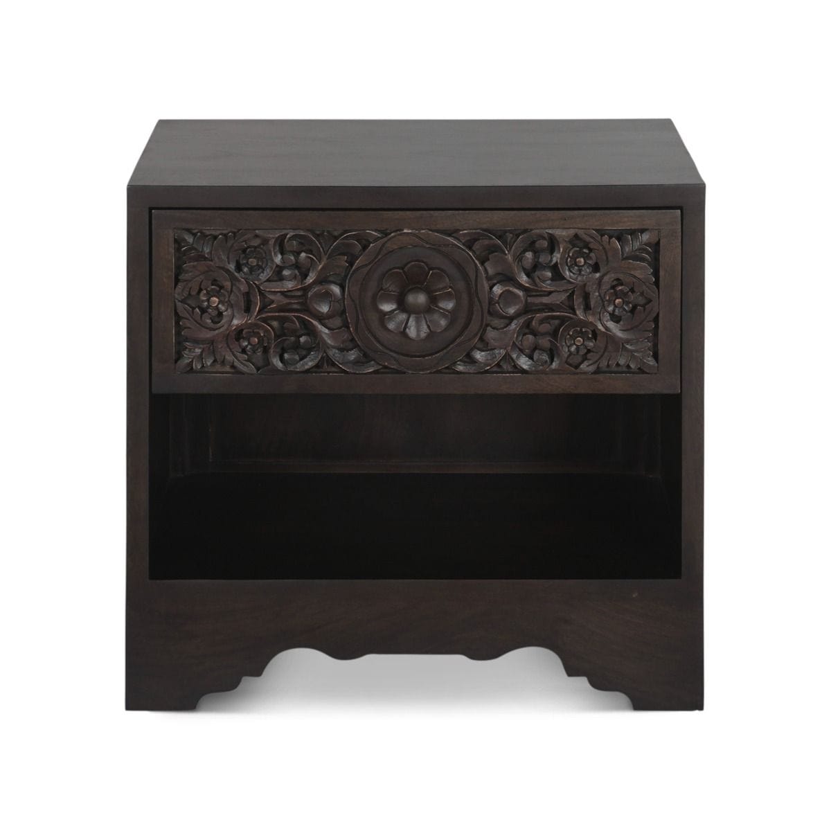 Taj Vintage Brown Nightstand-Nightstand-Home Trends & Design-New Braunfels Mattress Company