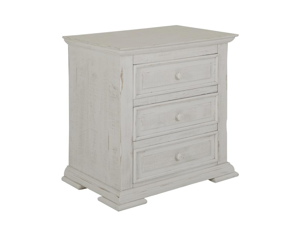 Terra White Nightstand-Nightstand-New Braunfels Mattress Company-New Braunfels Mattress Company